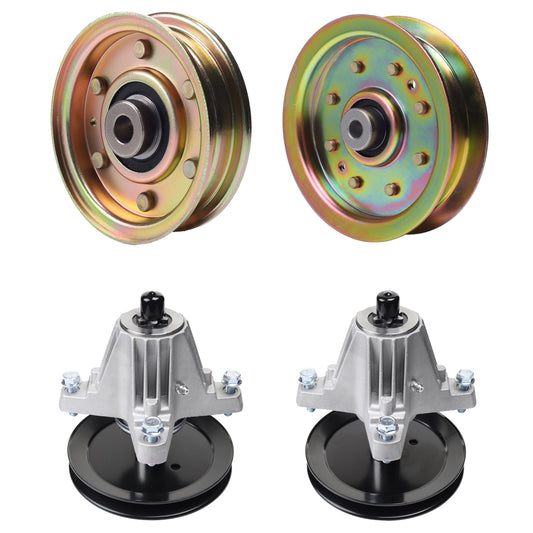 UDC Parts Mower Kit / Pulley 756-04224 + Pulley 956-04129 + Spindle 618-06976 + Spindle 918-06991 / Fits Troy-Bilt TB42 MOWER PARTS - UDC Parts Mower Kit / Pulley 756-04224 + Pulley 956-04129 + Spindle 618-06976 + Spindle 918-06991 / Fits Troy-Bilt TB42