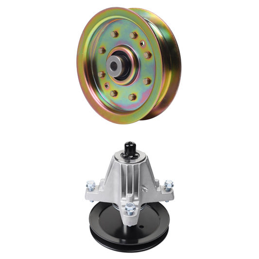 UDC Parts Mower Kit / Pulley 956-04129 + Spindle 618-06976 / Fits Troy-Bilt TB42 MOWER PARTS - UDC Parts Mower Kit / Pulley 956-04129 + Spindle 618-06976 / Fits Troy-Bilt TB42