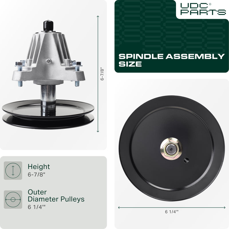 UDC Parts 618-06989 Spindle Assembly / 46 inch deck/ for MTD Troy-Bilt 918-06989 T1500 T1600 LT 4600 CLT46CVT  UDC Parts 618-06989 Spindle Assembly / 46 inch deck/ for MTD Troy-Bilt 918-06989 T1500 T1600 LT 4600 CLT46CVT