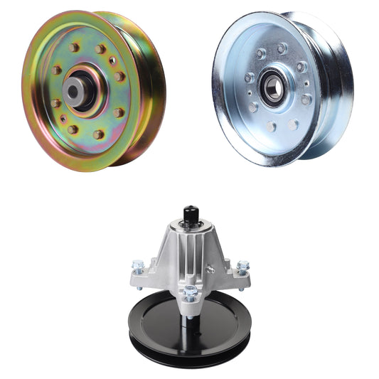 UDC Parts Mower Kit / Pulley 956-04129 + Pulley GY20629 + Spindle 618-06989 / Fits Yard-Man LT-46 MOWER PARTS - UDC Parts Mower Kit / Pulley 956-04129 + Pulley GY20629 + Spindle 618-06989 / Fits Yard-Man LT-46