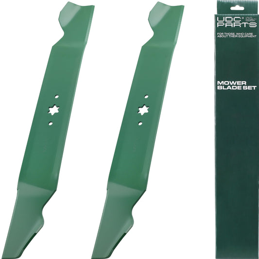 942-04244A Mower Blades Replacement for Cub Cadet 46 Inch XT1 LT46 LTX1045 LTX 1046 942-04290 942-04290A RZT L46 XT2 Craftsman T240 942-04244 Troy Bilt 742-04290/Mulching 6 Point Star 2 Pack Aftermarket Columbia Lawn Mower Parts - 942-04244A Mower Blades Replacement for Cub Cadet 46 Inch XT1 LT46 LTX1045 LTX 1046 942-04290 942-04290A RZT L46 XT2 Craftsman T240 942-04244 Troy Bilt 742-04290/Mulching 6 Point Star 2 Pack