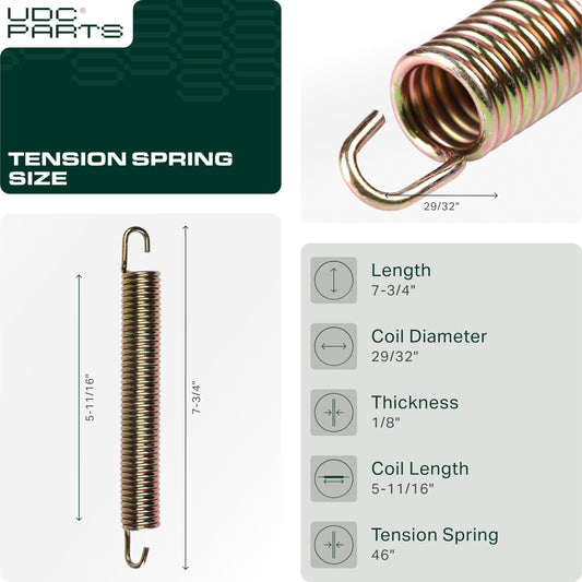 932-0594A Tension Spring Replacement for MTD Troy Bilt White Huskee Cub Cadet 732-0594A 732-0594 932-0594 932-0594A Tension Spring Replacement for MTD Troy Bilt White Huskee Cub Cadet 732-0594A 732-0594 932-0594