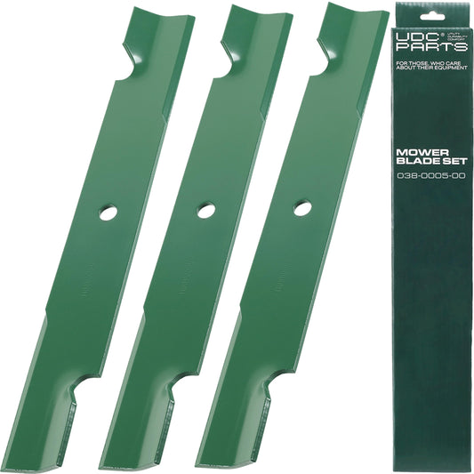038-0005-00 Mower Blades Replacement for Bad Boy 54 Inch MZ Magnum MZ Rambler CZT Elite / High Lift Mulching / 3 Pack