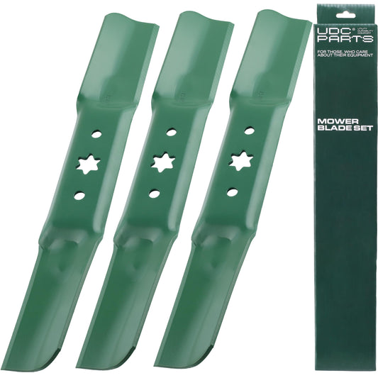 942-05052A Mower Blades 6 Point Star Replacement for Cub Cadet 50 Inch XT1 LT50 GT50 RZT50 L50 S50 XT2 LX50 Troy Bilt Mustang XP Craftsman Z550 T260 742-05052A / Medium Lift Mulching 3 Pack Mower Blades - 942-05052A Mower Blades 6 Point Star Replacement for Cub Cadet 50 Inch XT1 LT50 GT50 RZT50 L50 S50 XT2 LX50 Troy Bilt Mustang XP Craftsman Z550 T260 742-05052A / Medium Lift Mulching 3 Pack