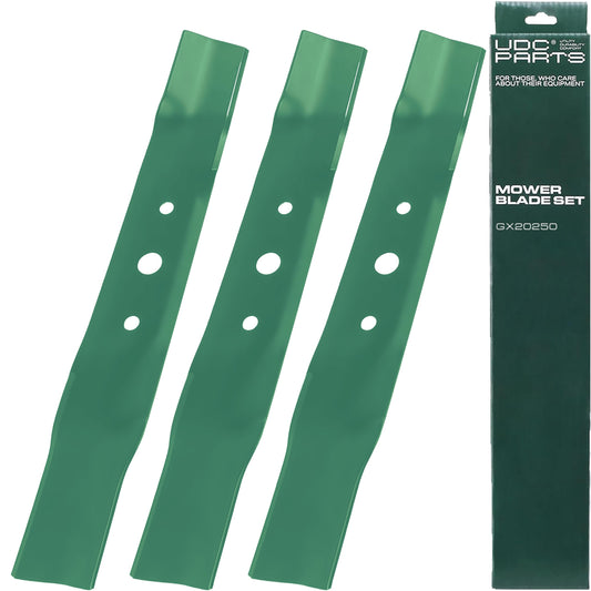 UDC Parts GX20250 Mower Blades Replacement for John Deere 48 Inch GY20568 GX20819 L120 L130 Scotts L2048 L2548 / 3 Pack High Lift OEM–Equivalent John Deere Mower Blades - UDC Parts GX20250 Mower Blades Replacement for John Deere 48 Inch GY20568 GX20819 L120 L130 Scotts L2048 L2548 / 3 Pack High Lift