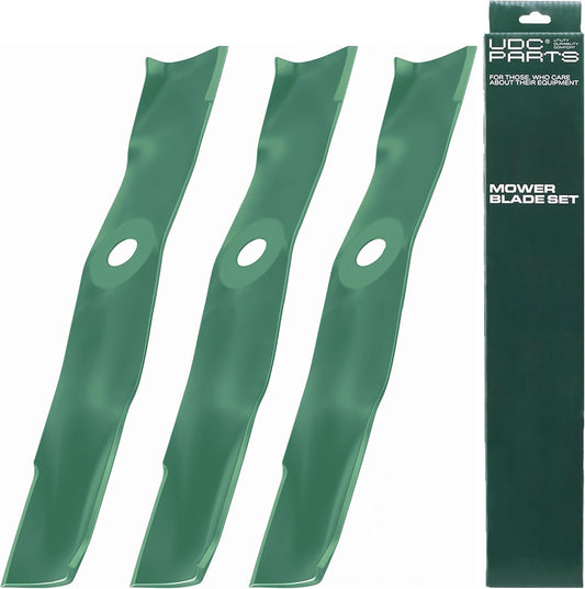 UDC Parts UC22009 Mower Blades Replacement for John Deere 48 Inch 325 335 345 M145476 M127500 M127673 X300 X304 X310 X500 X540 X570 X580 X584 GX255 GX325 GX335 Ztrak Zero‑Turn Z325E / 3 Pack High Lift OEM–Equivalent John Deere Mower Blades - UDC Parts UC22009 Mower Blades Replacement for John Deere 48 Inch 325 335 345 M145476 M127500 M127673 X300 X304 X310 X500 X540 X570 X580 X584 GX255 GX325 GX335 Ztrak Zero‑Turn Z325E / 3 Pack High Lift