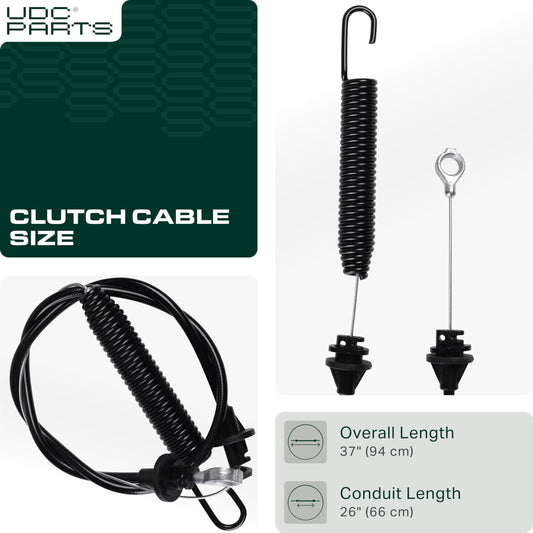 946-04092 Deck Engagement Cable Replacement for MTD Troy Bilt 746-04092 Toro 112-0504 PTO Clutch Cable LX420 LX425 LX460 LX465 Lawn Mowers 946-04092 Deck Engagement Cable Replacement for MTD Troy Bilt 746-04092 Toro 112-0504 PTO Clutch Cable LX420 LX425 LX460 LX465 Lawn Mowers