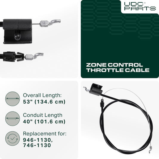 746-1130 946-1130 Control Cable Replacement for MTD Troy Bilt Cub Cadet Yard Machines Yard-Man Bolens White Outdoor 11A-426A711 11A-436M011 11A-542Q711 12AV565Q711 SC100 SC300 11A-436A711 746-1130 946-1130 Control Cable Replacement for MTD Troy Bilt Cub Cadet Yard Machines Yard-Man Bolens White Outdoor 11A-426A711 11A-436M011 11A-542Q711 12AV565Q711 SC100 SC300 11A-436A711