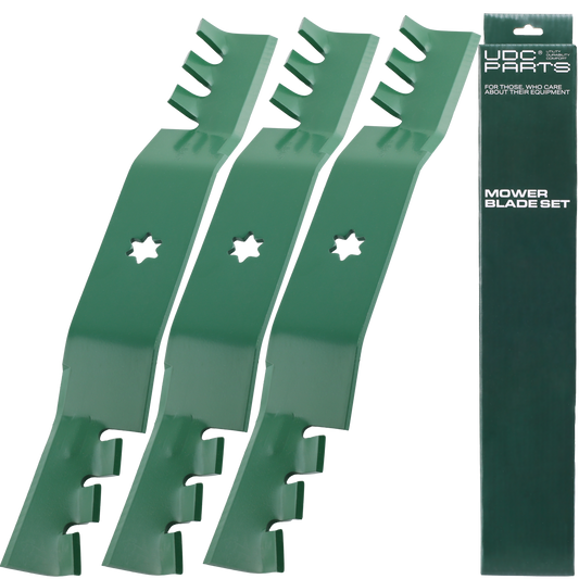 UDC Parts 942-04053C 50 Inch Mower Blades for Cub Cadet 6 Point Star RZT 50 LT1050 LTX1050 i1050 RZT-S50 Troy Bilt 50 Troy-Bilt Aftermarket Parts -  UDC Parts 942-04053C 50 Inch Mower Blades for Cub Cadet 6 Point Star RZT 50 LT1050 LTX1050 i1050 RZT-S50 Troy Bilt 50