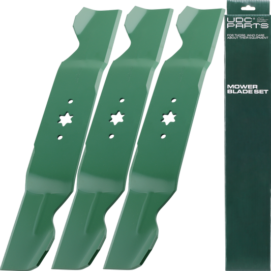 UDC Parts 942-0677B Mower Blades for Cub Cadet 54 Inch RZT 54 RZT-L54 GT1554 Craftsman Z6600 ZTL8000 Troy Bilt Mustang MTD 742-0677 942-0677 742-0677B 742-0677A 942-0677A / 3 Pack / 6 Point Star Troy-Bilt Aftermarket Parts -  UDC Parts 942-0677B Mower Blades for Cub Cadet 54 Inch RZT 54 RZT-L54 GT1554 Craftsman Z6600 ZTL8000 Troy Bilt Mustang MTD 742-0677 942-0677 742-0677B 742-0677A 942-0677A / 3 Pack / 6 Point Star