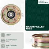 UDC Parts 756-04224 Idler Pulley for MTD Cub Cadet 756-0981A 756-0981 756-0981B 956-0981 GT2150 GT5024 GT5025  UDC Parts 756-04224 Idler Pulley for MTD Cub Cadet 756-0981A 756-0981 756-0981B 956-0981 GT2150 GT5024 GT5025