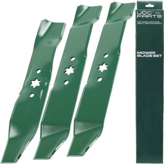 UDC Parts Mulching Blades for Cub Cadet 46 Inch 942-0611A LT1045 LT1046 / Fits MTD Troy Bilt Toro Replaces OEM no. 742-0611A 742-04125 742-0611 742-0644 742-0644-0637 942-04125 / 3 Pack OEM–Equivalent Huskee Mower Blades -  UDC Parts Mulching Blades for Cub Cadet 46 Inch 942-0611A LT1045 LT1046 / Fits MTD Troy Bilt Toro Replaces OEM no. 742-0611A 742-04125 742-0611 742-0644 742-0644-0637 942-04125 / 3 Pack