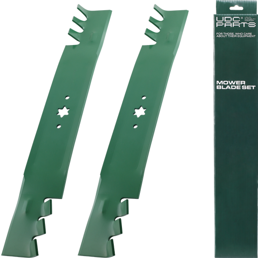 UDC Parts 942-0616A Mower Blades 6 Point Star for Cub Cadet 42 Inch XT1 LT42 XT2 RZT42 Craftsman T110 Z6000 T210 Troy Bilt Pony Bronco MTD 742-0616A 742-0616 Huskee LT4200/Gator Mulching Blades 2 Pack  UDC Parts 942-0616A Mower Blades 6 Point Star for Cub Cadet 42 Inch XT1 LT42 XT2 RZT42 Craftsman T110 Z6000 T210 Troy Bilt Pony Bronco MTD 742-0616A 742-0616 Huskee LT4200/Gator Mulching Blades 2 Pack