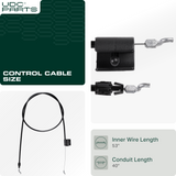 UDC Parts 946-1130 746-1130 Control Cable for MTD Cub Cadet Troy Bilt Yard Machine Yard-Man Craftsman Bolens White Outdoor Huskee MOWER PARTS -  UDC Parts 946-1130 746-1130 Control Cable for MTD Cub Cadet Troy Bilt Yard Machine Yard-Man Craftsman Bolens White Outdoor Huskee