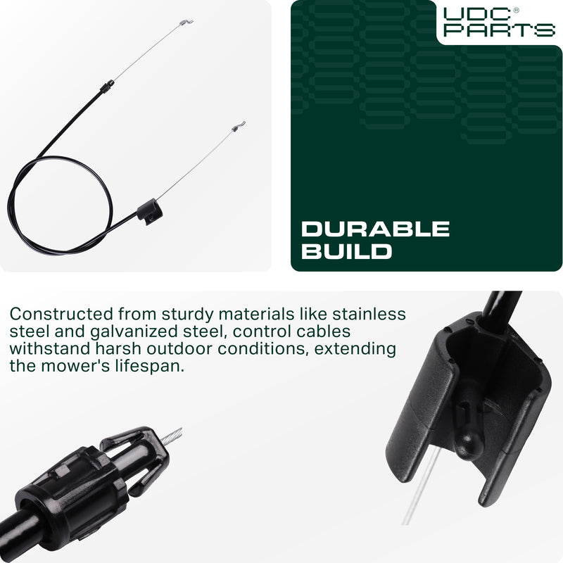 UDC Parts 946-1130 746-1130 Control Cable for MTD Cub Cadet Troy Bilt Yard Machine Yard-Man Craftsman Bolens White Outdoor Huskee MOWER PARTS -  UDC Parts 946-1130 746-1130 Control Cable for MTD Cub Cadet Troy Bilt Yard Machine Yard-Man Craftsman Bolens White Outdoor Huskee
