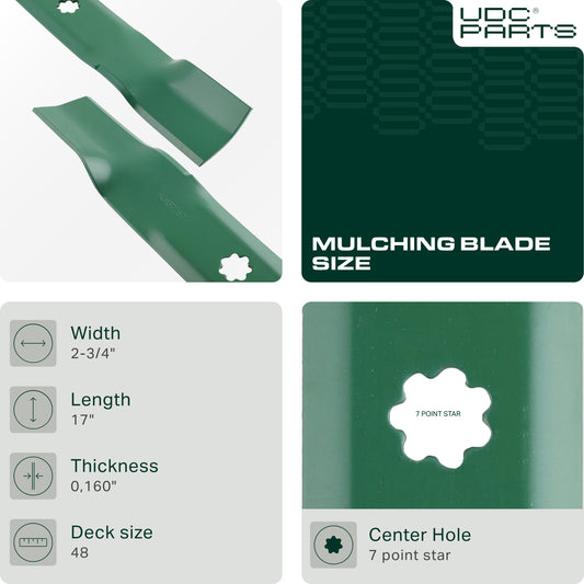 UDC Parts GY20852 Mower Blades for John Deere 48 Inch GX21784 D140 Z355E E140 S140 LA145 S170 D160 E170 E160 LA130 S160 LA140 Z245 AM137757 AM141035 GX21786 D150 D155 E150 LA155 / High Lift / 3 Pack  UDC Parts GY20852 Mower Blades for John Deere 48 Inch GX21784 D140 Z355E E140 S140 LA145 S170 D160 E170 E160 LA130 S160 LA140 Z245 AM137757 AM141035 GX21786 D150 D155 E150 LA155 / High Lift / 3 Pack