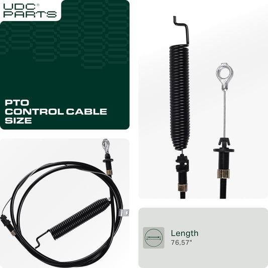 UDC Parts GY21641 Control Cable for John Deere GY21287 GY22387 D105 D110 D120 D125 D130 X105 X125 X140 L100 L 105 L110 S100 S120 Lawn Tractors Products -  UDC Parts GY21641 Control Cable for John Deere GY21287 GY22387 D105 D110 D120 D125 D130 X105 X125 X140 L100 L 105 L110 S100 S120 Lawn Tractors