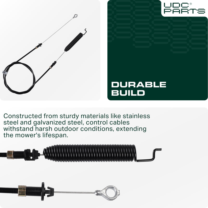 UDC Parts GY21641 Control Cable for John Deere GY21287 GY22387 D105 D110 D120 D125 D130 X105 X125 X140 L100 L 105 L110 S100 S120 Lawn Tractors  UDC Parts GY21641 Control Cable for John Deere GY21287 GY22387 D105 D110 D120 D125 D130 X105 X125 X140 L100 L 105 L110 S100 S120 Lawn Tractors