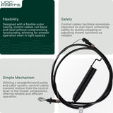 UDC Parts GY21641 Control Cable for John Deere GY21287 GY22387 D105 D110 D120 D125 D130 X105 X125 X140 L100 L 105 L110 S100 S120 Lawn Tractors  UDC Parts GY21641 Control Cable for John Deere GY21287 GY22387 D105 D110 D120 D125 D130 X105 X125 X140 L100 L 105 L110 S100 S120 Lawn Tractors