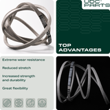 UDC Parts Mower Deck Belt 041-0178-00 / Aramid Cord / 180.60 inches / for Bad Boy 041017800 Outlaw XP Rebel Rogue Products -  UDC Parts Mower Deck Belt 041-0178-00 / Aramid Cord / 180.60 inches / for Bad Boy 041017800 Outlaw XP Rebel Rogue