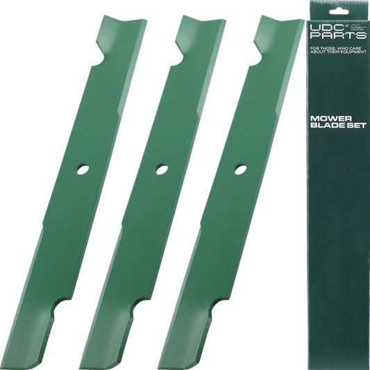 OEM–Equivalent Exmark Mower Blades -  UDC Parts 038-2007-00 Mulching Blades 60 Inch / 3 Pack/ Fits Bad Boy, Exmark, Toro, Dixie Chopper Replaces OEM no. 038-6050-00 038-6002-00 30227-60 30227-60V