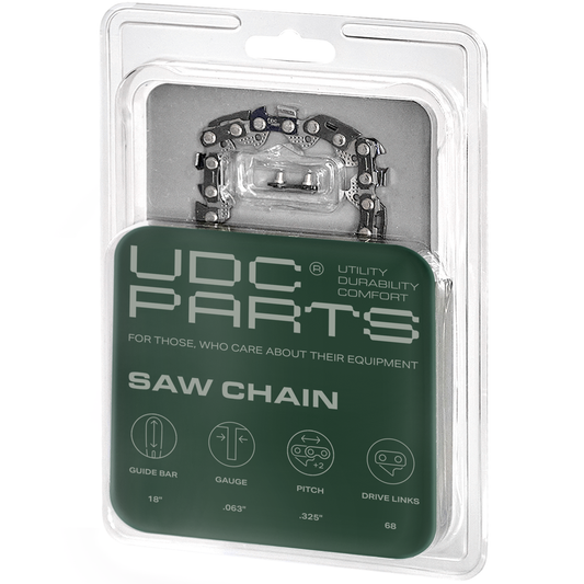 UDC Parts 18-Inch Chainsaw Chain / L68 / .063 Gauge 68 Drive Links .325' Pitch/Low-Vibration and Low-Kickback/Fits Stihl