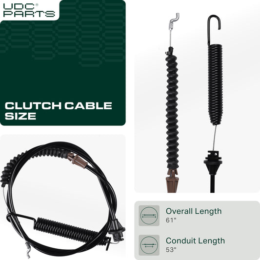 Clutch Cable -  UDC Parts 115-8439 Clutch Cable for 22 inch Toro 20333 20373 20333C 20376 20958 21764 21772