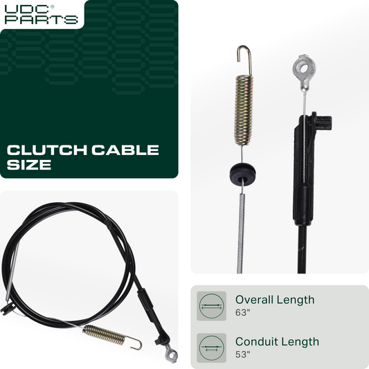 Clutch Cable -  UDC Parts 115-8439 Clutch Cable for 22 inch Toro 20333 20373 20333C 20376 20958 21764 21772