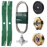 Products -  UDC Parts Mower Kit / Belt 140294 + Pulley 127783 + Pulley 129861 + Pulley 173437 + Spindle 532174356 + 2 Pack Blades 134149 / Fits Husqvarna LTH1542 YTH130