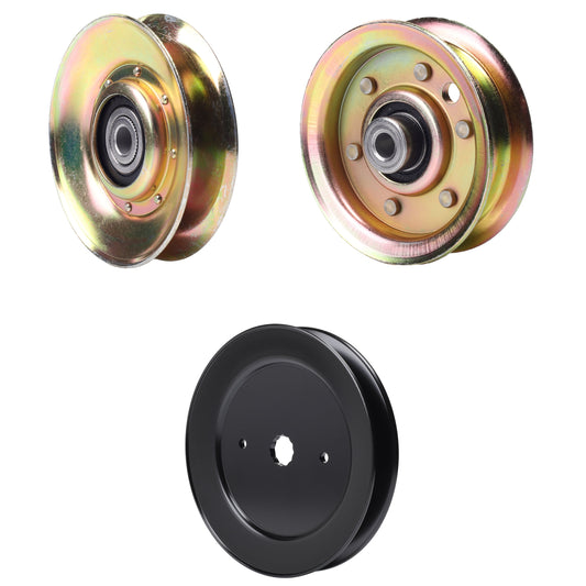 test -  UDC Parts Mower Kit / Pulley 127783 + Pulley 129861 + Pulley 532173437 / Fits Weed Eater WET1742STA WET17H42STA WET2242STB WET2242STC WET2242STD
