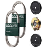  UDC Parts Mower Kit / Belt 140294 + Belt 174883 + Pulley 127783 + Pulley 129861 + Pulley 195945 / Fits Husqvarna YTH1842