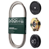  UDC Parts Mower Kit / Belt 197253 + Pulley 127783 + Pulley 129861 + Pulley 532194326 / Fits Husqvarna LT152