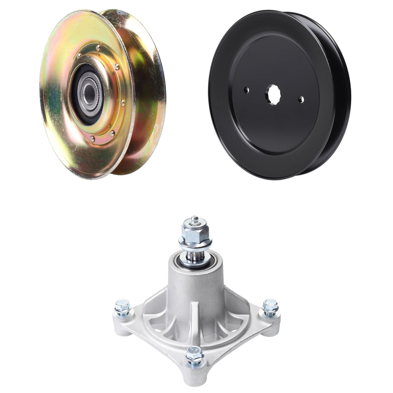 Products -  UDC Parts Mower Kit / Pulley 127783 + Pulley 129861 + Spindle 532174356 / Fits Statesman SP24H48YT SP25PH48STB SP25PH48STC