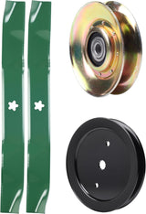 test -  UDC Parts Mower Kit / Pulley 127783 + Pulley 195945 + 2 Pack Blades 134149 / Fits Poulan Pro PB19542LT PK20H42YT