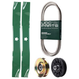 Products -  UDC Parts Mower Kit / Belt 138255 + Pulley 127783 + Pulley 532194326 + 2 Pack Blades 134149 / Fits Husqvarna LT152