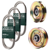 Products -  UDC Parts Mower Kit / Belt 140294 + Belt 144959 + Belt 174883 + Pulley 127783 + Pulley 173437 / Fits Jonsered LT16A LT18A