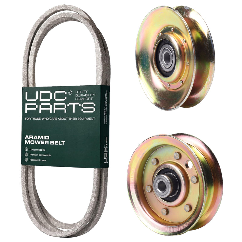 Products -  UDC Parts Mower Kit / Belt 180808 + Pulley 127783 + Pulley 173437 / Fits Jonsered LT2122A2