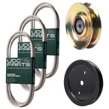 Products -  UDC Parts Mower Kit / Belt 140218 + Belt 140294 + Belt 144959 + Pulley 127783 + Pulley 195945 / Fits Poulan Pro PK20H42YT