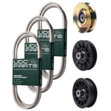 Wholesale Lawn Mower Parts -  UDC Parts Mower Kit / Belt 130969 + Belt 138255 + Belt 140218 + Pulley 127783 + Pulley 532194326 + Pulley 532194327 / Fits Husqvarna LTH151