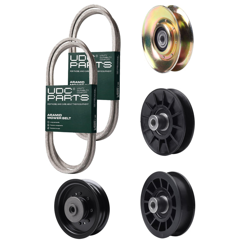 Wholesale Lawn Mower Parts -  UDC Parts Mower Kit / Belt 138255 + Belt 194346 + Pulley 127783 + Pulley 532194326 + Pulley 532194327 + Pulley 532196104 / Fits Husqvarna LT1597