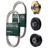 Products -  UDC Parts Mower Kit / Belt 138255 + Belt 194346 + Pulley 127783 + Pulley 532194326 + Pulley 532196104 / Fits Husqvarna LT1597