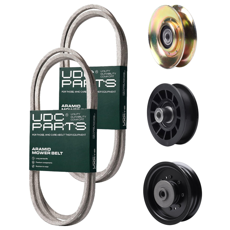 Products -  UDC Parts Mower Kit / Belt 138255 + Belt 194346 + Pulley 127783 + Pulley 532194327 + Pulley 532196104 / Fits Husqvarna LT1597