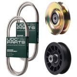 UDC Parts Mower Kit / Belt 130969 + Belt 140294 + Pulley 127783 + Pulley 532194327 / Fits Husqvarna LTH151 LTH1797