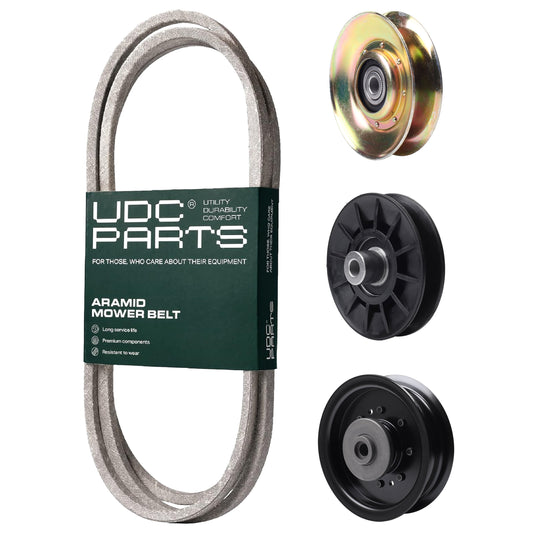 Products -  UDC Parts Mower Kit / Belt 194346 + Pulley 127783 + Pulley 532194326 + Pulley 532196104 / Fits Husqvarna LT1597