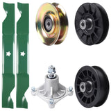 Products -  UDC Parts Mower Kit / Pulley 127783 + Pulley 532194326 + Pulley 532194327 + Spindle 532174356 + 2 Pack Blades 405380 / Fits Husqvarna LT1597