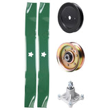 Products -  UDC Parts Mower Kit / Pulley 129861 + Pulley 173437 + Spindle 532174356 + 2 Pack Blades 134149 / Fits Husqvarna LTH1542 YTH130