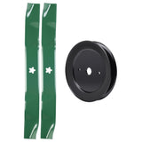  UDC Parts Mower Kit / Pulley 129861 + 2 Pack Blades 134149 / Fits Statesman SO1542A SO1742STA SO17542LT SO17542STA SO17542STB SO17H42STA SO19H42LT SP185H42LT SP185H42STA SP185H42STB SP185H42YT