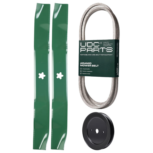 Products -  UDC Parts Mower Kit / Belt 174883 + Pulley 129861 + 2 Pack Blades 134149 / Fits Husqvarna LTH120 LTH1542 LTH1842 YTH1342 XP YTH1452 XP YTH1542 YTH1542 XP YTH170 YTH180 YTH1842 YTH1842 XP YTH18542