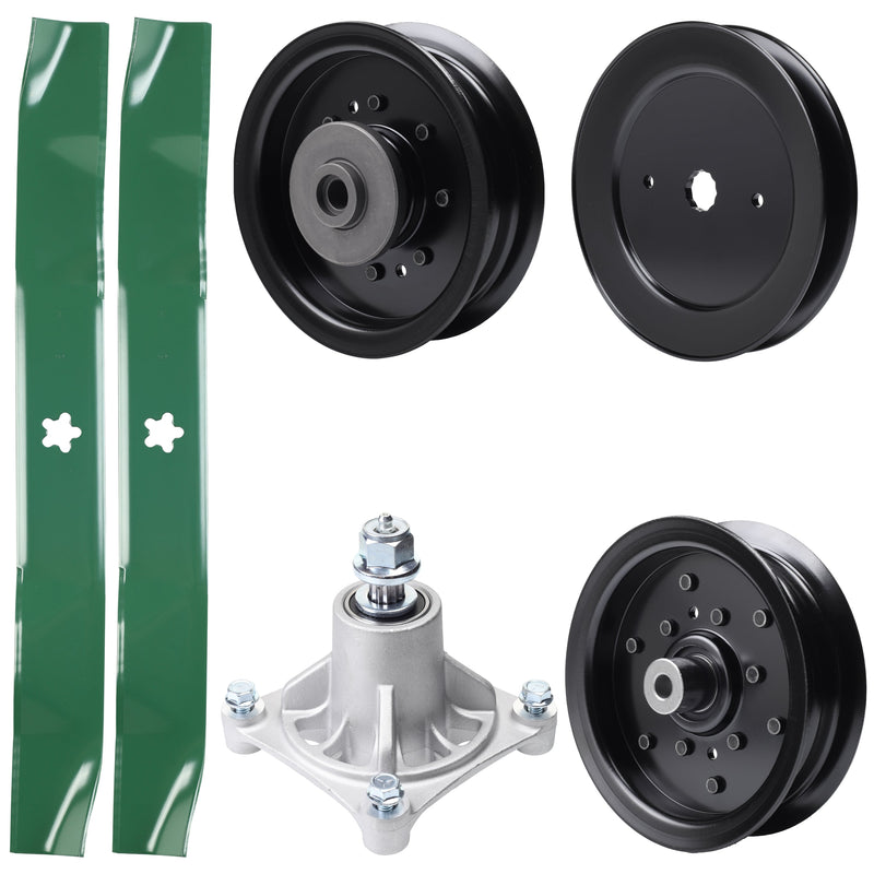 Products -  UDC Parts Mower Kit / Pulley 129861 + Pulley 532196106 + Pulley 532196104 + Spindle 532174356 + 2 Pack Blades 134149 / Fits Husqvarna RZ4619 RZ4620 RZ5422 RZ5424