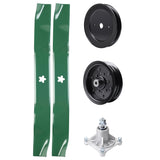 Products -  UDC Parts Mower Kit / Pulley 129861 + Pulley 532196106 + Spindle 532174356 + 2 Pack Blades 134149 / Fits Husqvarna RZ4219 RZ4619 RZ4620 RZ5422 RZ5424